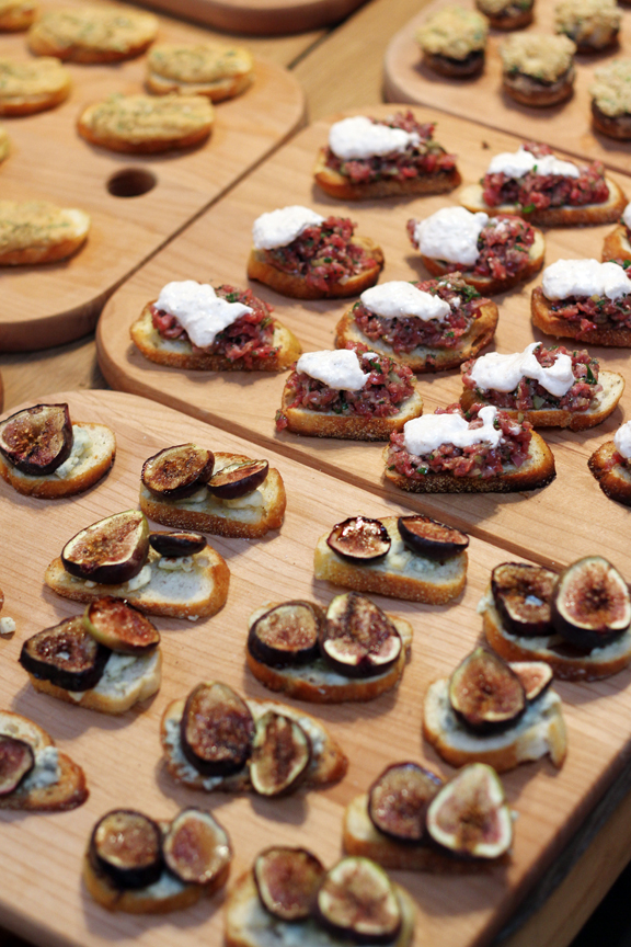 The canapes are just some of the food options available for events.